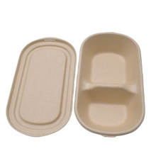 biodegradable sugarcane food tray disposable eco bio degradable salad bowl with compartment